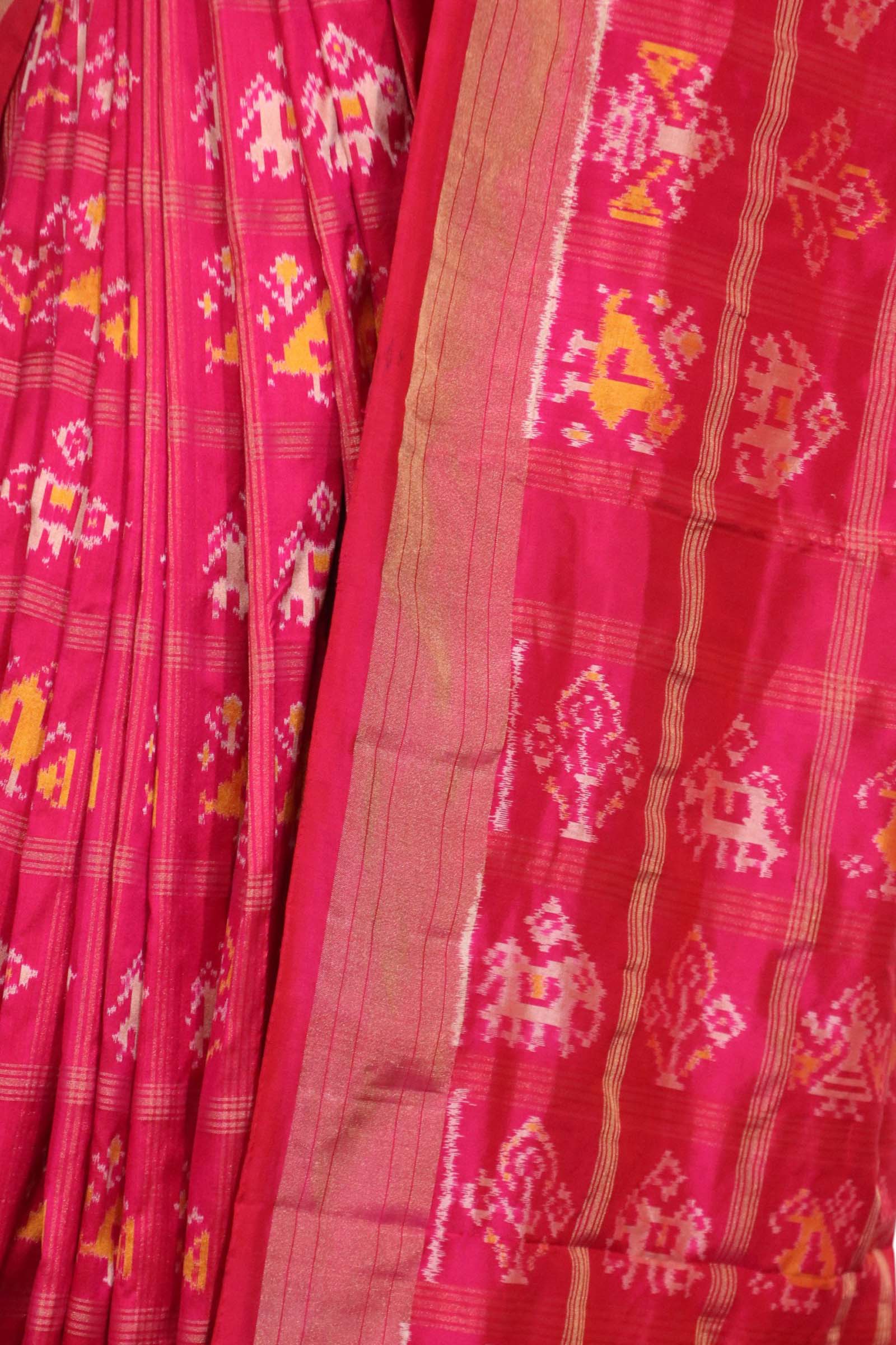 Pure Handloom Patola Ikat Silk Saree AL211727